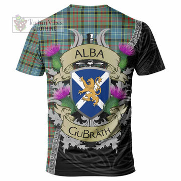 Tartan Vibes Clothing Paisley Tartan Family Crest T-Shirt Lion Rampant Royal Thistle Shield Celtic Inspired