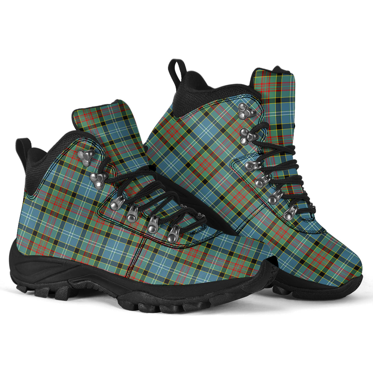 Paisley Tartan Alpine Boots - Tartanvibesclothing