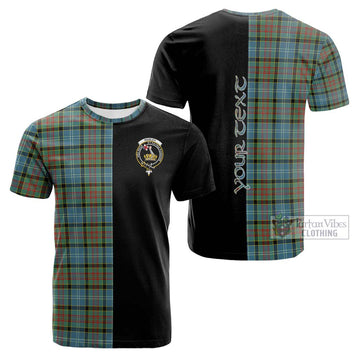 Tartan Vibes Clothing Paisley Tartan Cotton T-shirt with Family Crest and Half Of Me Style