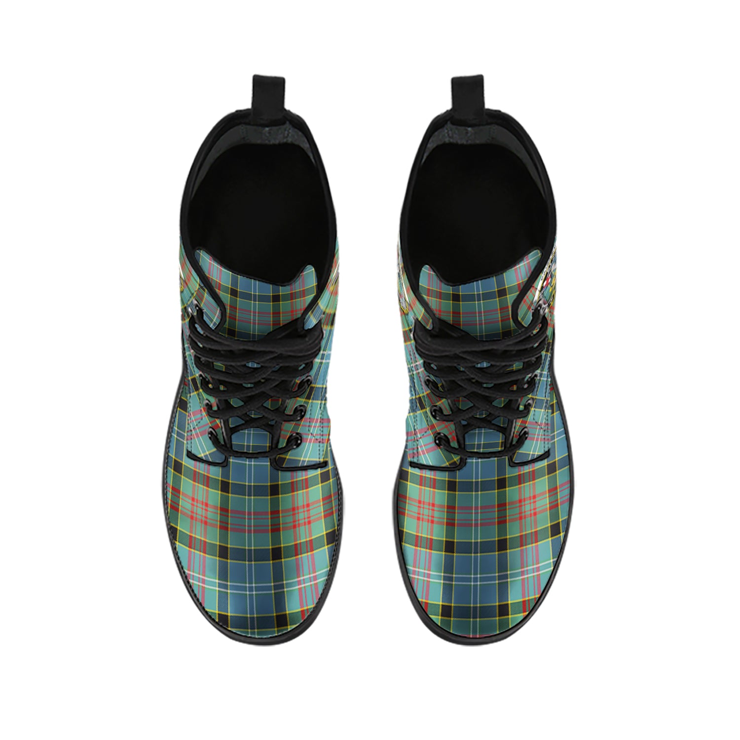 paisley-tartan-leather-boots-with-family-crest