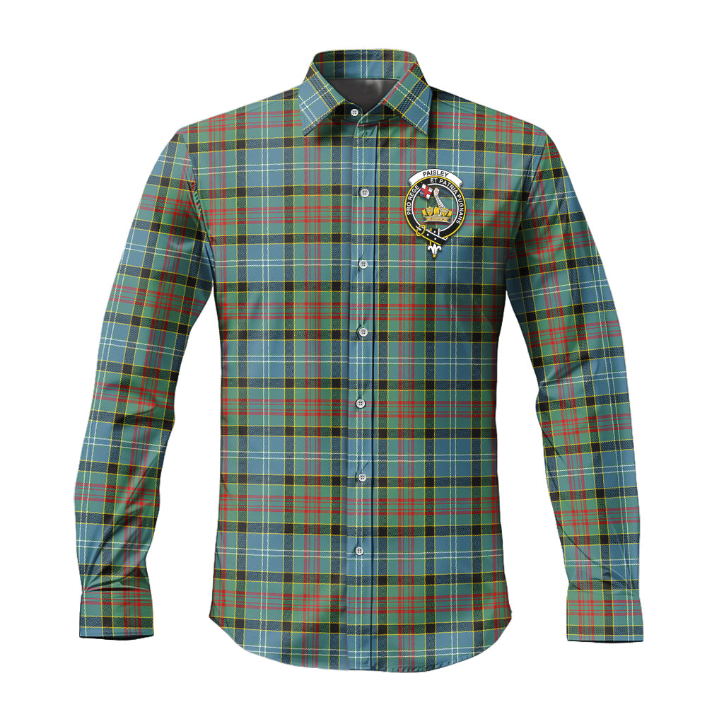 paisley-tartan-long-sleeve-button-up-shirt-with-family-crest