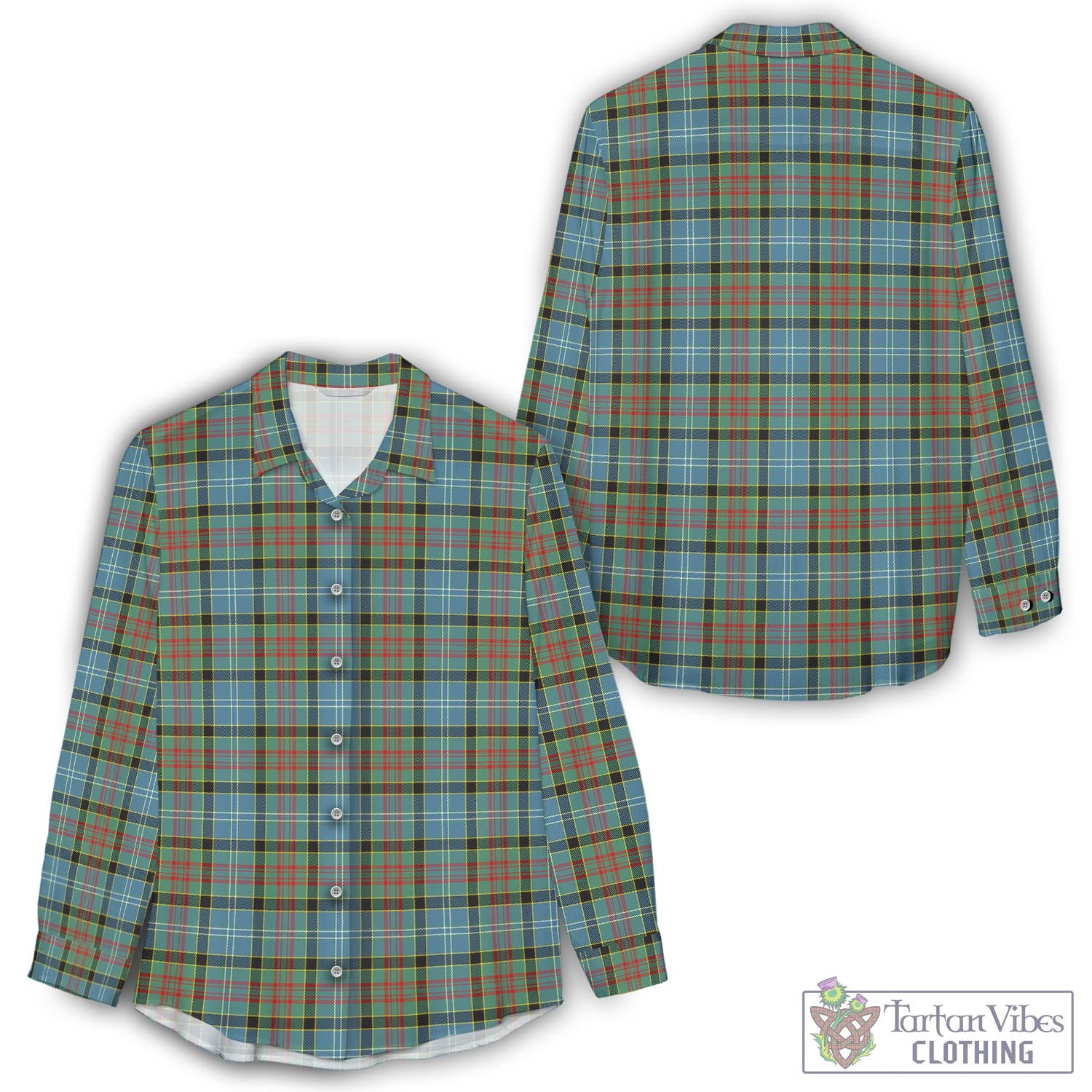 Paisley Tartan Womens Casual Shirt