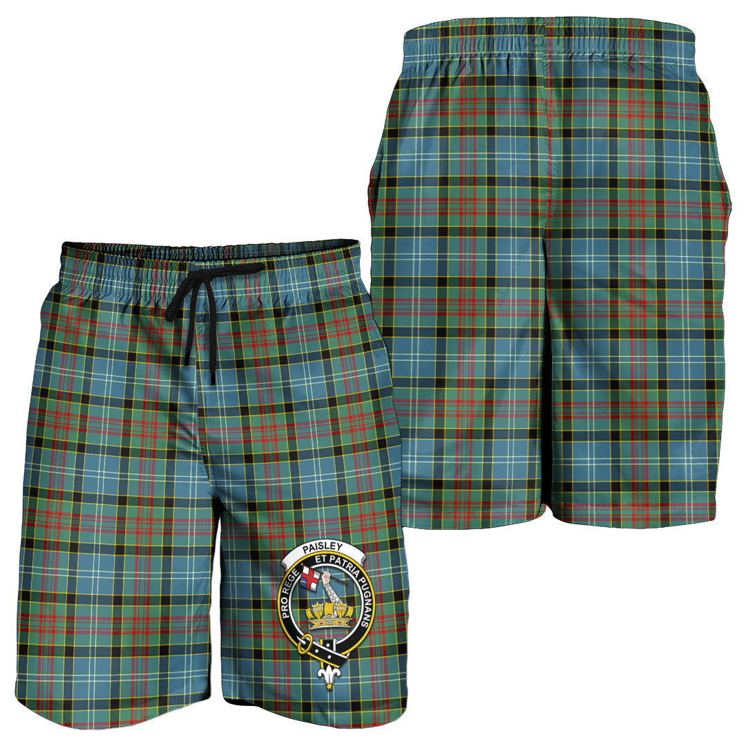 paisley-tartan-mens-shorts-with-family-crest