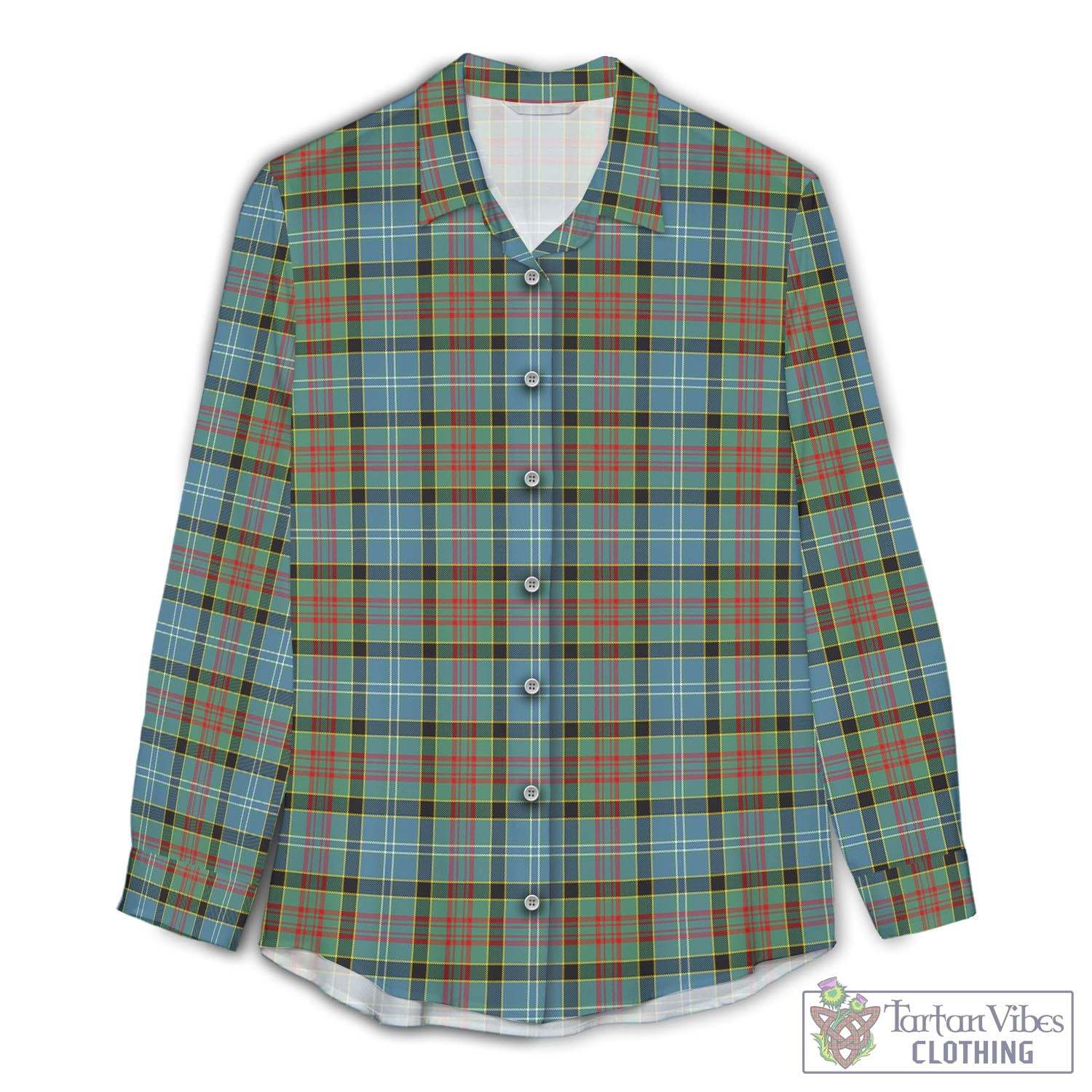 Paisley Tartan Womens Casual Shirt
