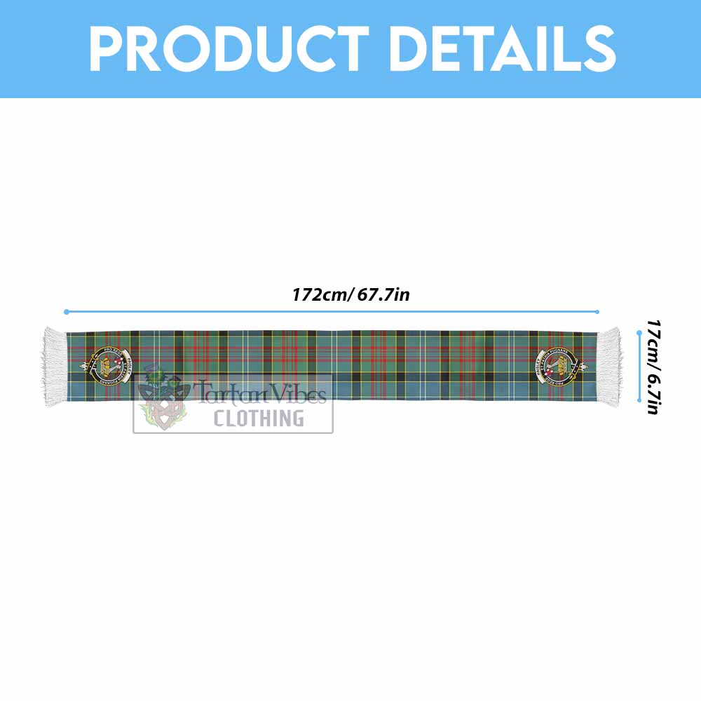 Tartan Vibes Clothing Paisley Tartan Ruffneck Scarf with Family Crest