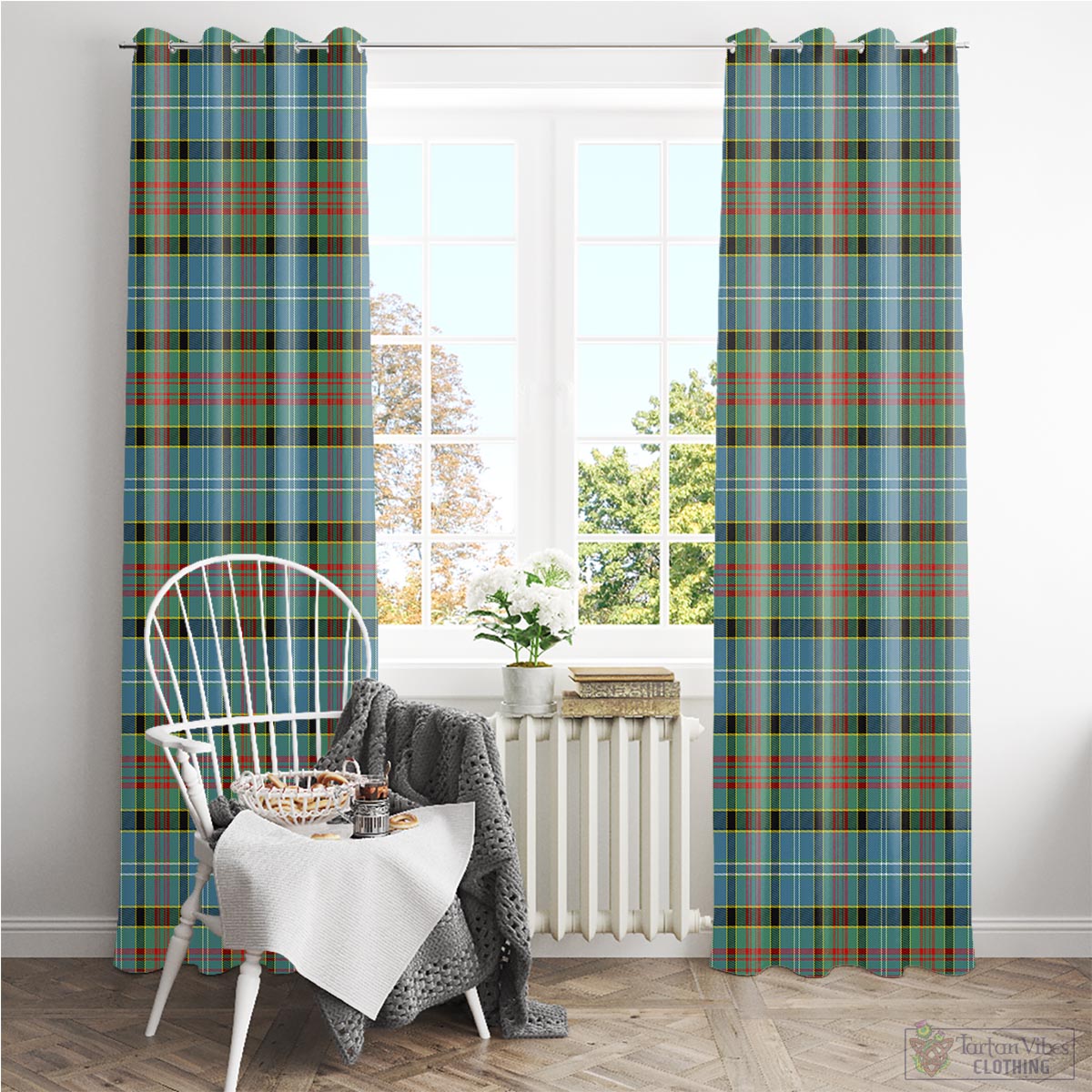 Paisley Tartan Window Curtain