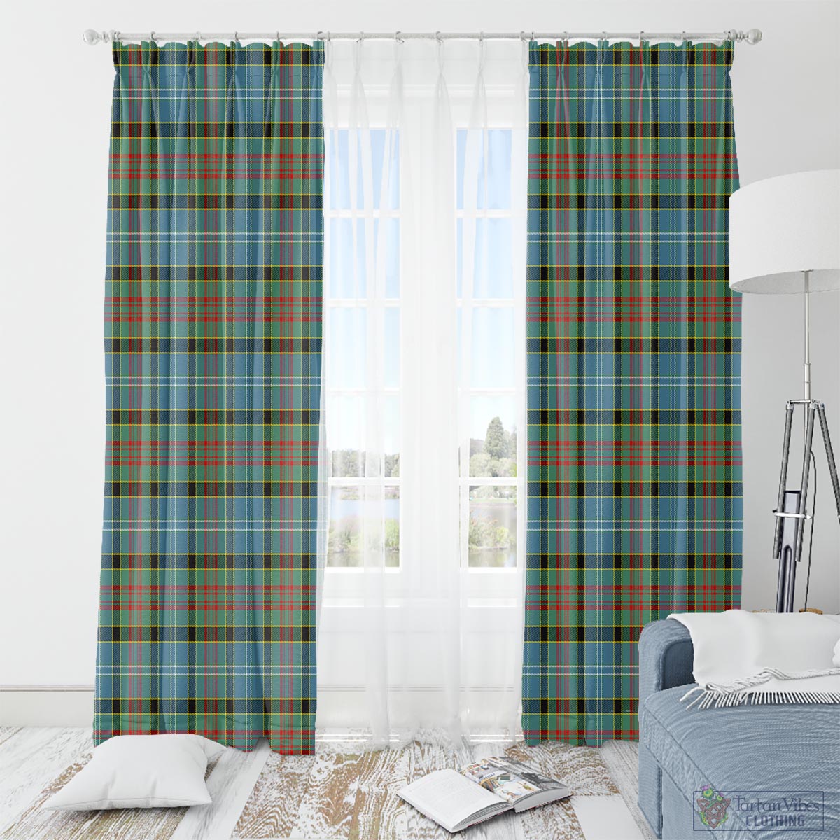 Paisley Tartan Window Curtain
