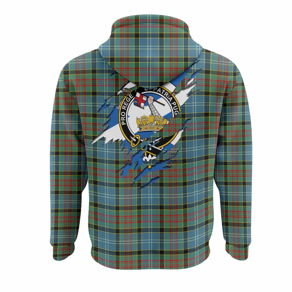Paisley Clan Crest In Me Tartan Hoodie Scotland Flag Style