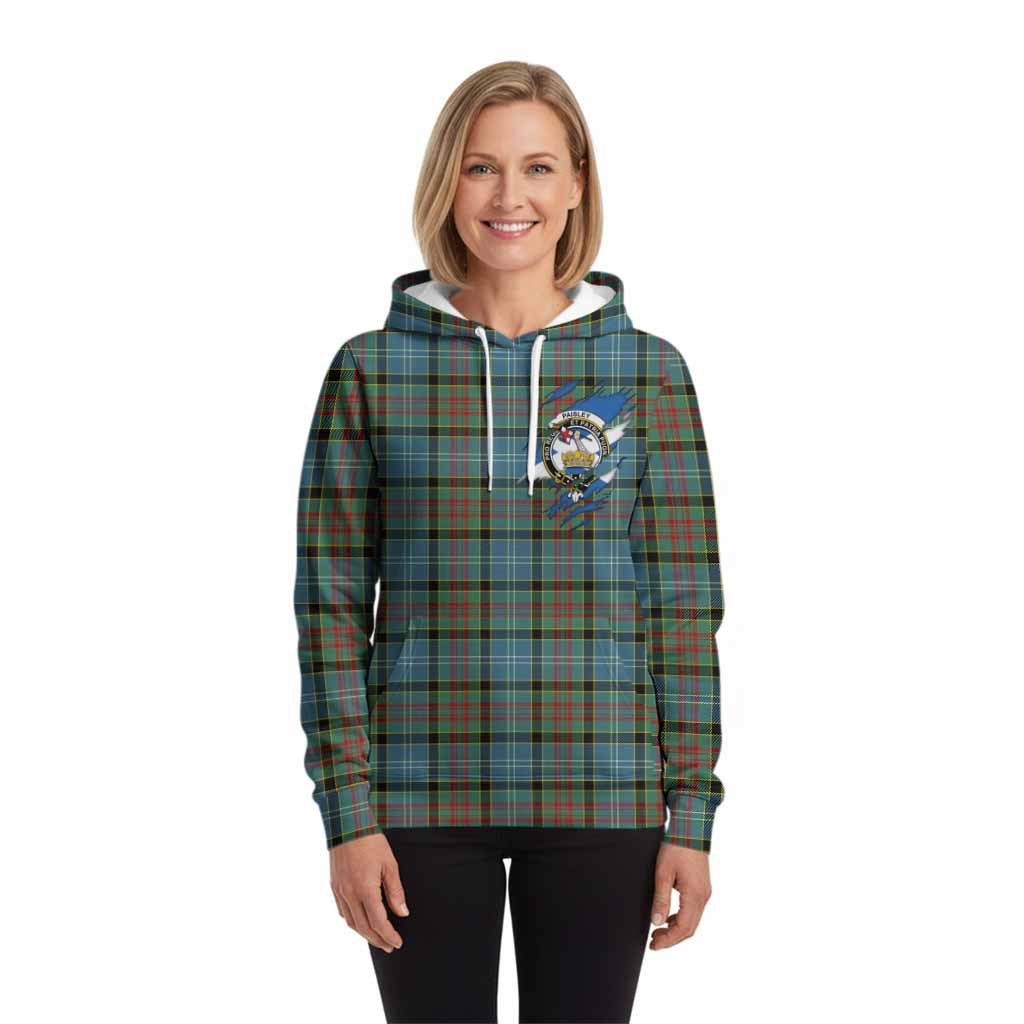 Paisley Clan Crest In Me Tartan Hoodie Scotland Flag Style
