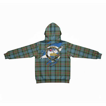Paisley Clan Crest In Me Tartan Kid Hoodie Scotland Flag Style