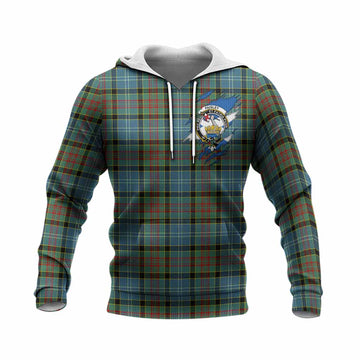 Paisley Clan Crest In Me Tartan Knitted Hoodie Scotland Flag Style