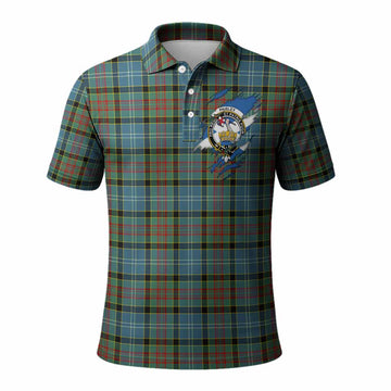 Paisley Clan Crest In Me Tartan Polo Shirt Scotland Flag Style