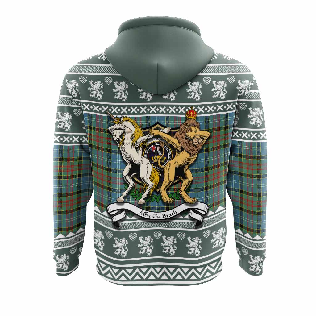 Paisley Clan Tartan Crest Christmas Hoodie Coat of Arms Funny Style - Tartan Vibes Clothing