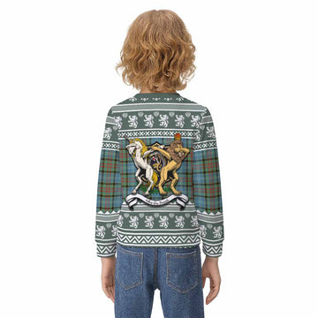 Paisley Clan Tartan Crest Christmas Kid Ugly Sweatshirt Coat of Arms Funny Style