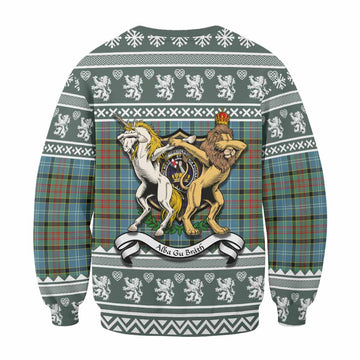 Paisley Clan Tartan Crest Christmas Sweatshirt Coat of Arms Funny Style