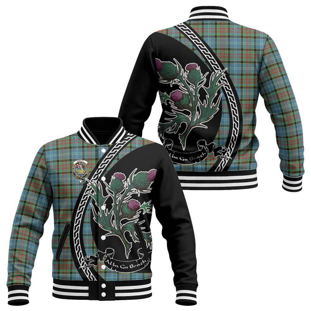 Paisley Family Crest Tartan Baseball Jacket Alba Thistle Inspired - Tartan Vibes Clothing