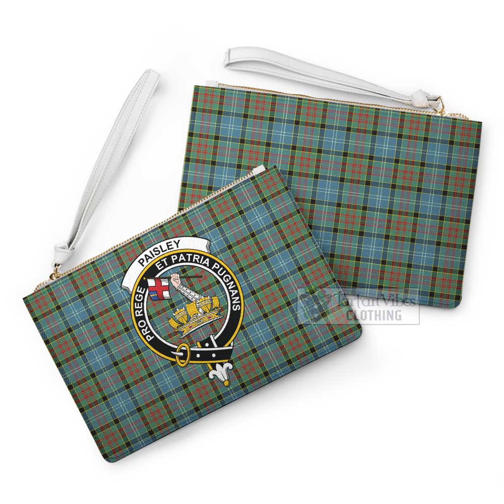 Tartan Vibes Clothing Paisley Family Crest Tartan Clutch Bag