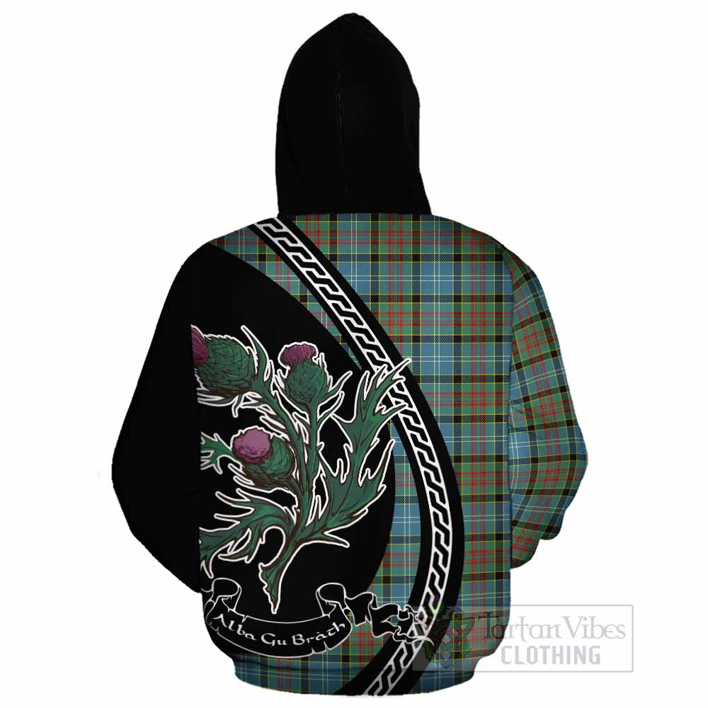 Paisley Family Crest Tartan Cotton Hoodie Alba Thistle Inspired - Tartan Vibes Clothing