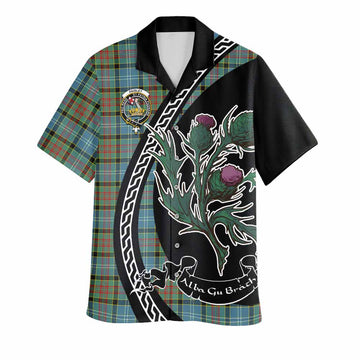 Paisley Family Crest Tartan Hawaiian Shirt Alba Thistle Inspired - Tartan Vibes Clothing