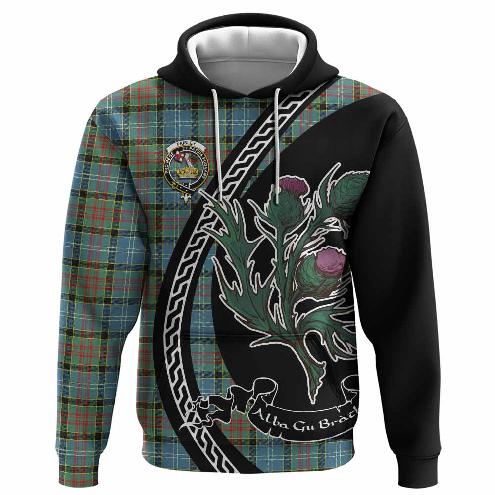 Paisley Family Crest Tartan Hoodie Alba Thistle Inspired - Tartan Vibes Clothing