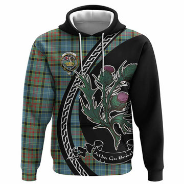 Paisley Family Crest Tartan Hoodie Alba Thistle Inspired