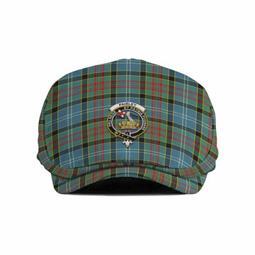 Paisley Family Crest Tartan Jeff Cap, Tartan Flat Cap