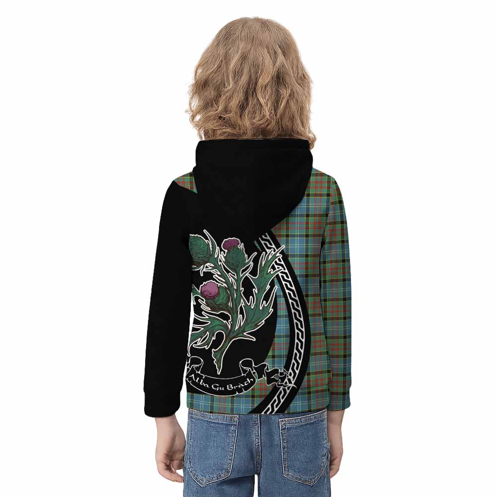 Paisley Family Crest Tartan Kid Hoodie Alba Thistle Inspired - Tartan Vibes Clothing