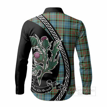 Paisley Family Crest Tartan Long Sleeve Button Shirts Alba Thistle Inspired