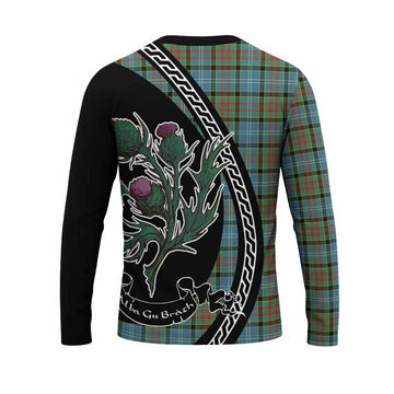 Paisley Family Crest Tartan Long Sleeve T-Shirt Alba Thistle Inspired - Tartan Vibes Clothing