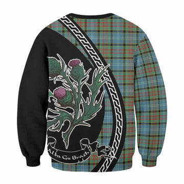 Paisley Family Crest Tartan Sweatshirt Alba Thistle Inspired