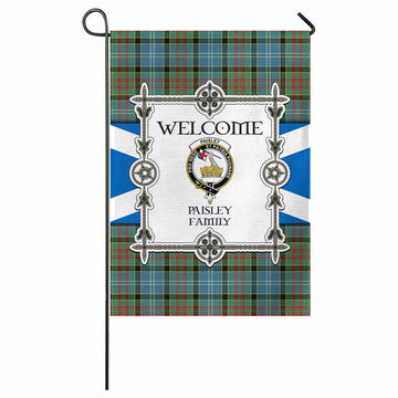 Paisley Family Crest Tartan Welcome Garden Flag Saltire Harmony Style