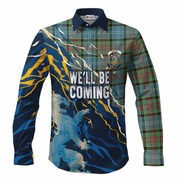 Paisley Scotland Tartan Long Sleeve Button Shirts WC2026 Football - We'll Be Coming