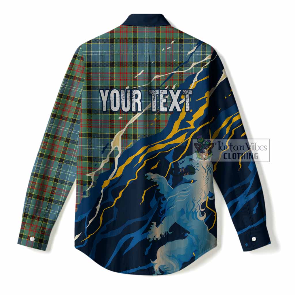 Paisley Scotland Tartan Women Casual Shirt WC2026 Football - We'll Be Coming