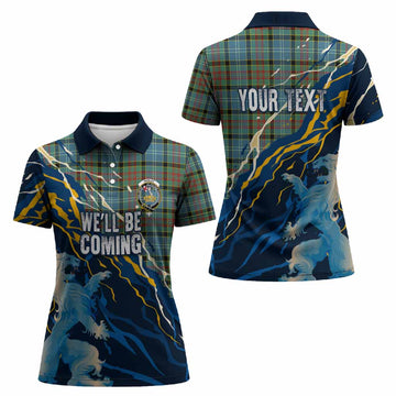 Paisley Scotland Tartan Women Polo Shirt WC2026 Football - We'll Be Coming