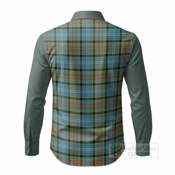 Paisley Tartan Accent Long Sleeve Button Shirts with Family Crest