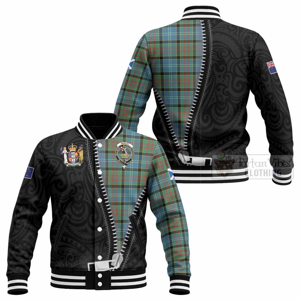 Paisley Tartan Baseball Jacket New Zealand Pattern Unique Zipper Stylized