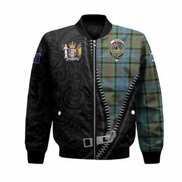 Paisley Tartan Bomber Jacket New Zealand Pattern Unique Zipper Stylized