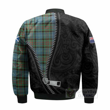 Paisley Tartan Bomber Jacket New Zealand Pattern Unique Zipper Stylized