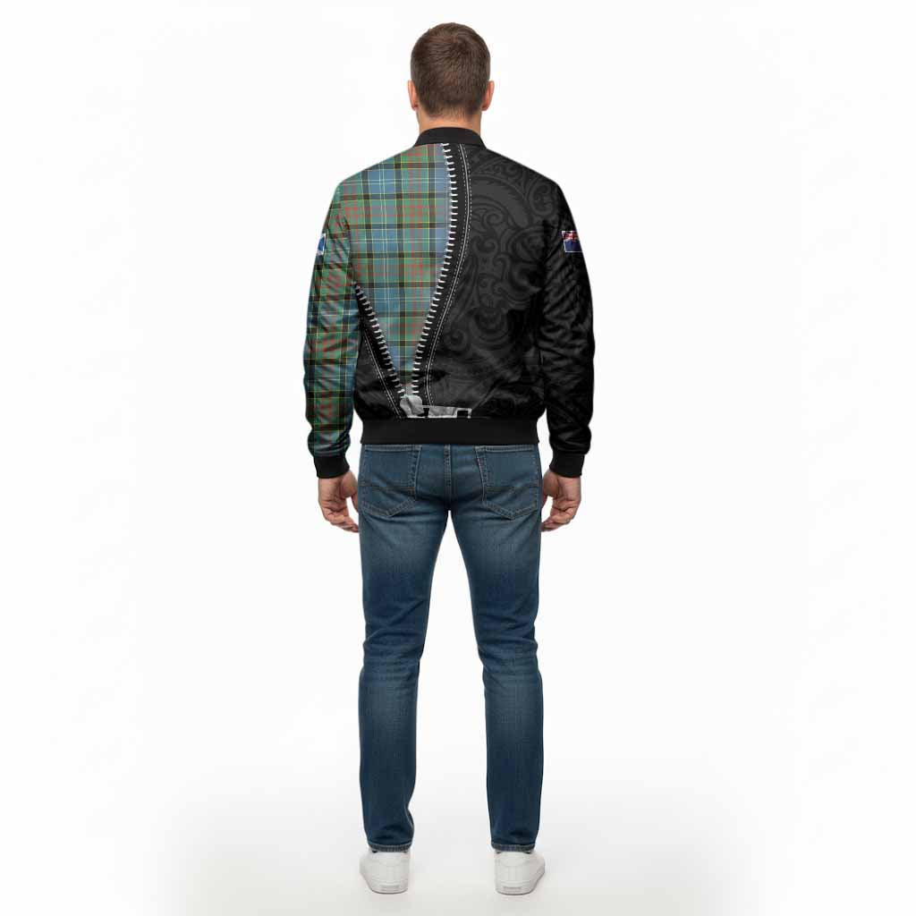 Paisley Tartan Bomber Jacket New Zealand Pattern Unique Zipper Stylized
