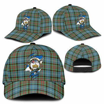 Paisley Tartan Classic Cap with Family Crest In Me Style