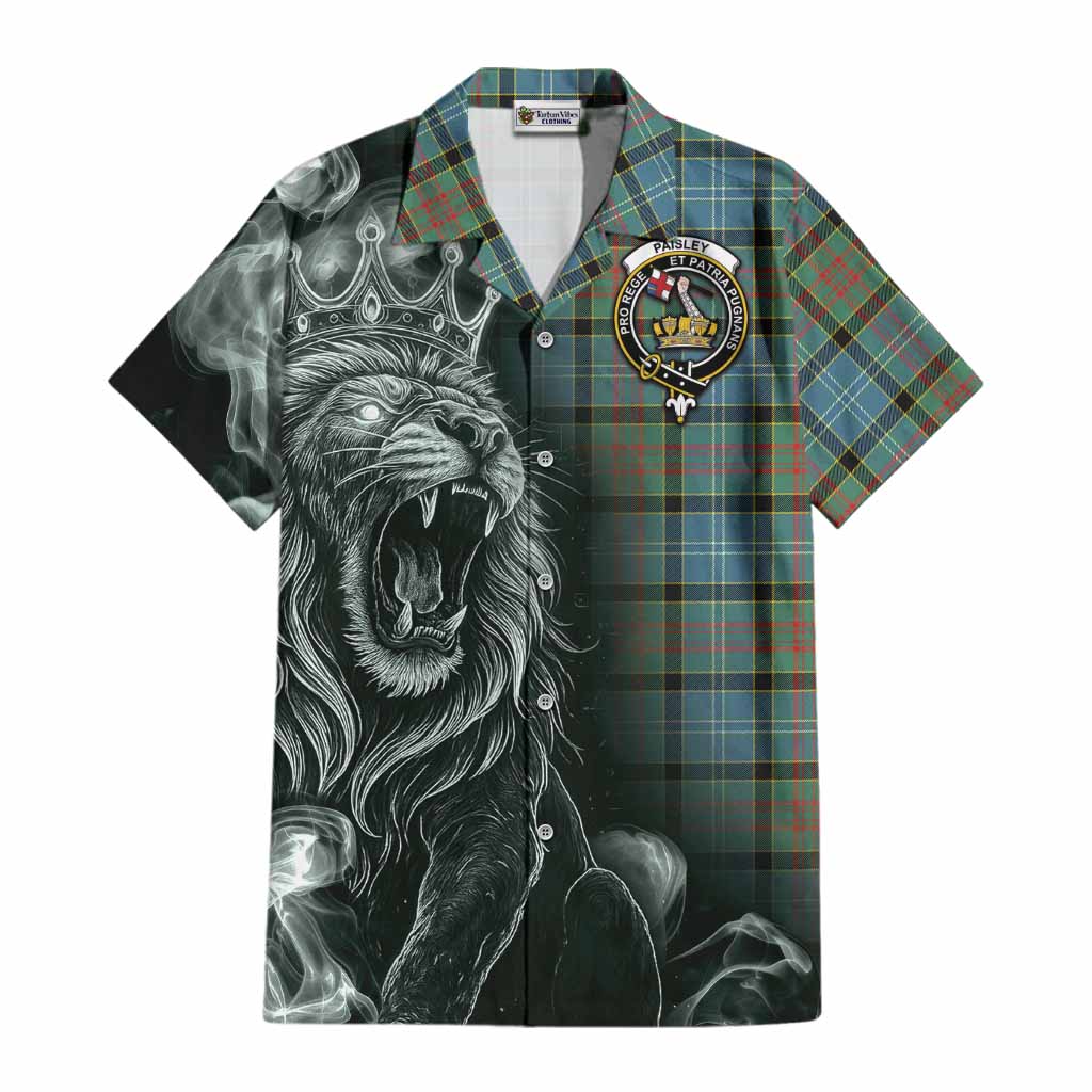 Paisley Tartan Cotton Hawaiian Shirt Roaring Lion Heritage