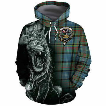 Paisley Tartan Cotton Hoodie Roaring Lion Heritage