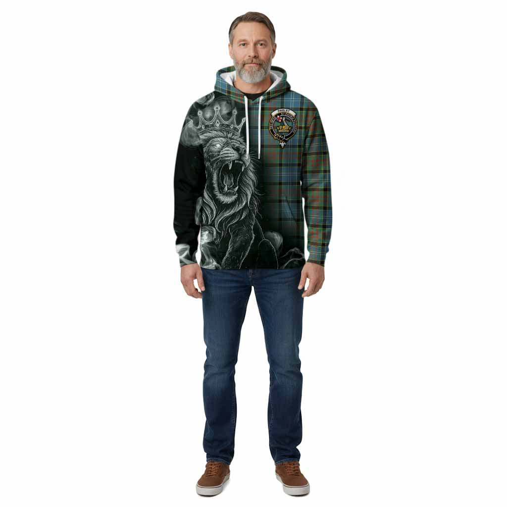 Paisley Tartan Cotton Hoodie Roaring Lion Heritage