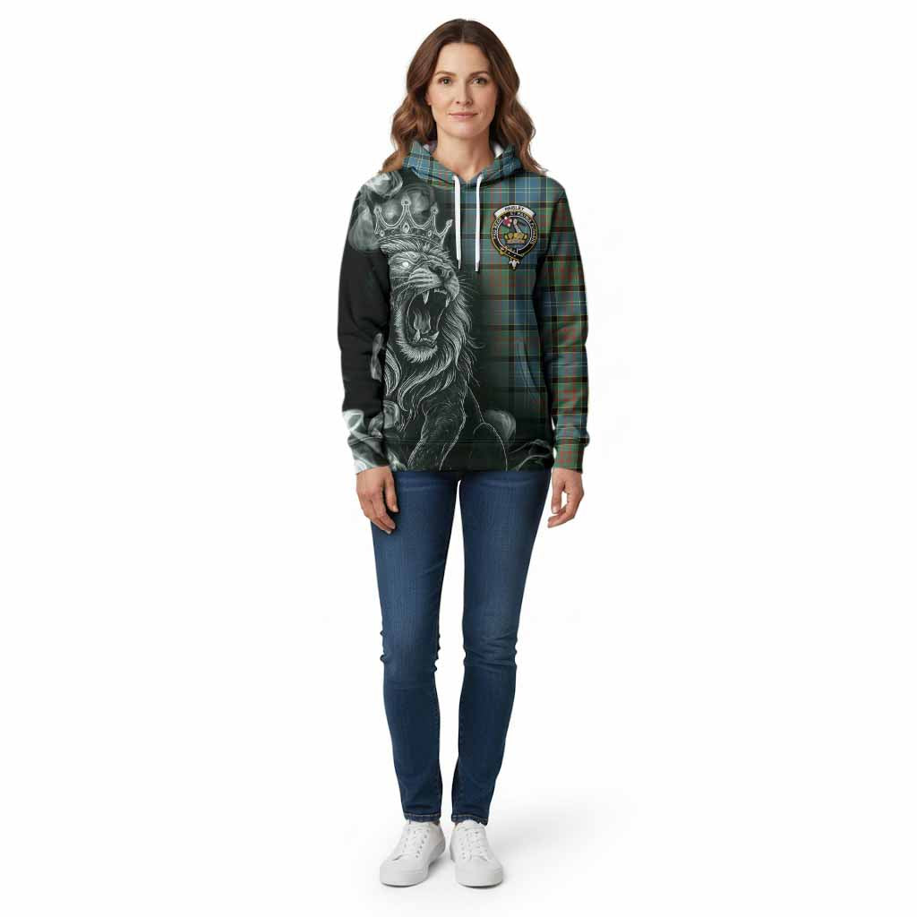 Paisley Tartan Cotton Hoodie Roaring Lion Heritage