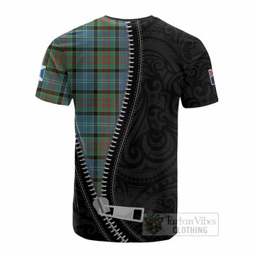 Paisley Tartan Cotton T-shirt New Zealand Pattern Unique Zipper Stylized