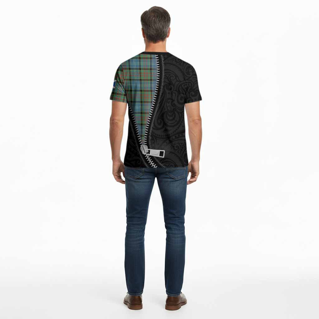 Paisley Tartan Cotton T-shirt New Zealand Pattern Unique Zipper Stylized
