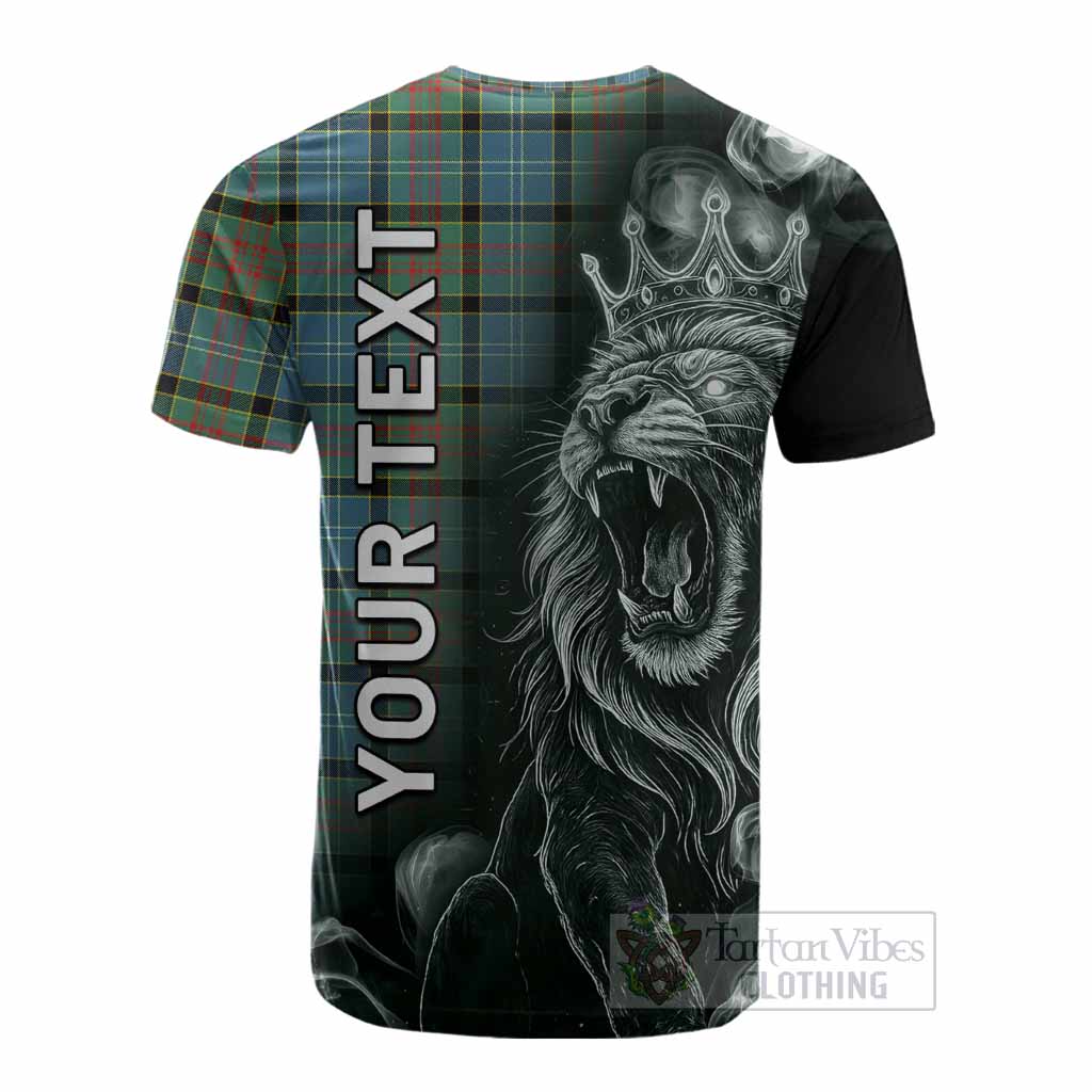 Paisley Tartan Cotton T-shirt Roaring Lion Heritage