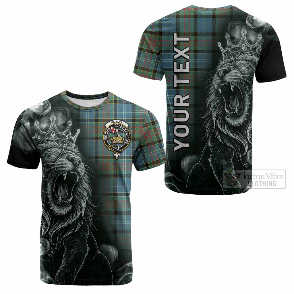 Paisley Tartan Cotton T-shirt Roaring Lion Heritage