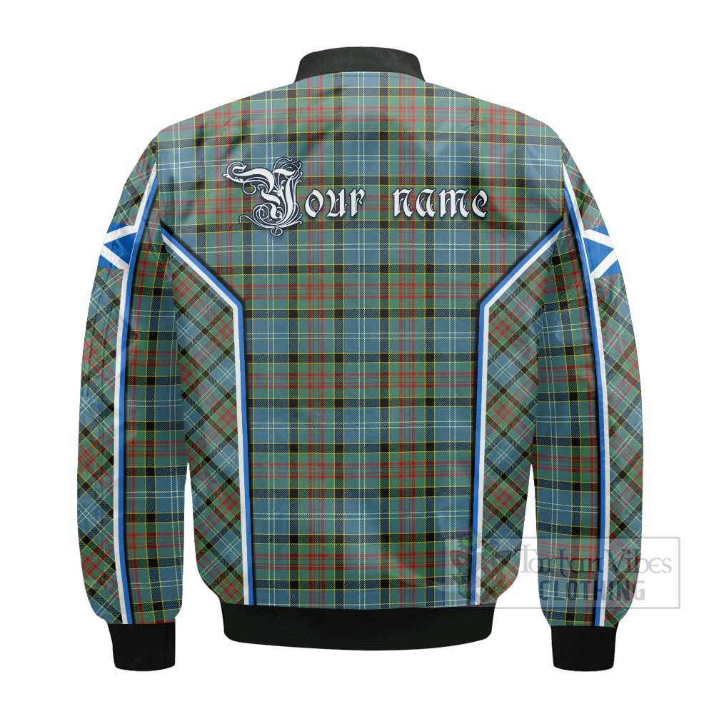 Paisley Tartan Crest Bomber Jacket Scotland Coat of Arm Flag Style - Tartan Vibes Clothing