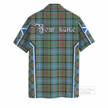 Paisley Tartan Crest Hawaiian Shirt Scotland Coat of Arm Flag Style - Tartan Vibes Clothing